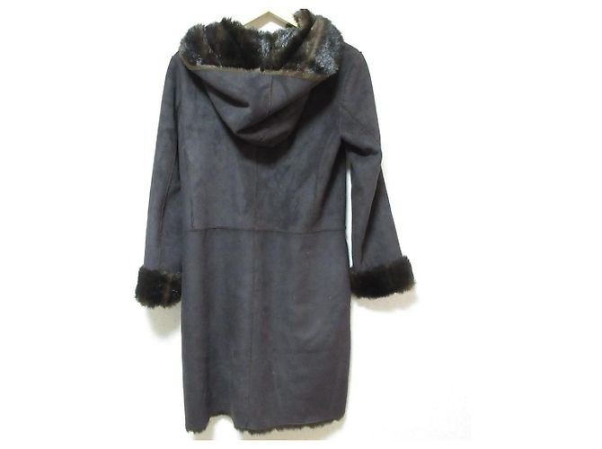 Abrigo largo con capucha Armani Jeans Castaño - vista 2