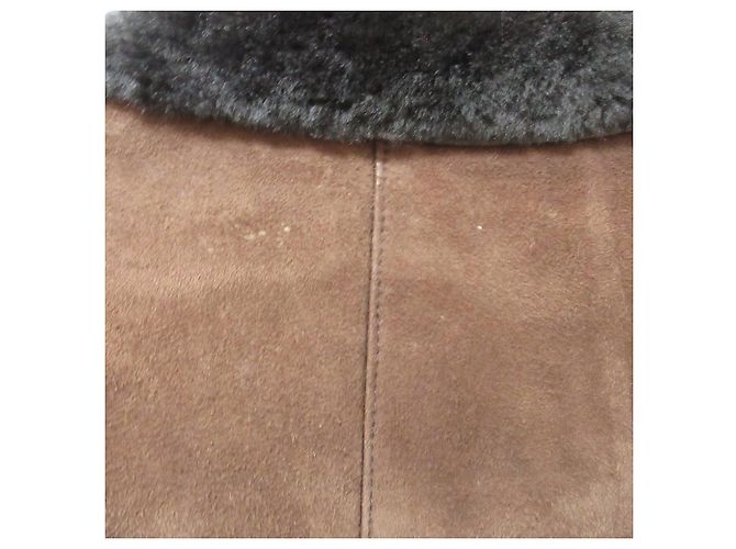 Autre Marque Abrigo de shearling sin nombre oficial Paul Stuart Castaño - vista 14