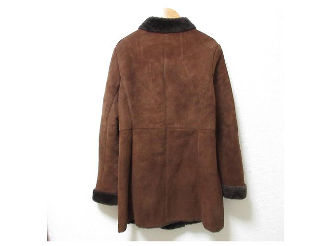 Autre Marque Abrigo de shearling sin nombre oficial Paul Stuart Castaño - vista 2