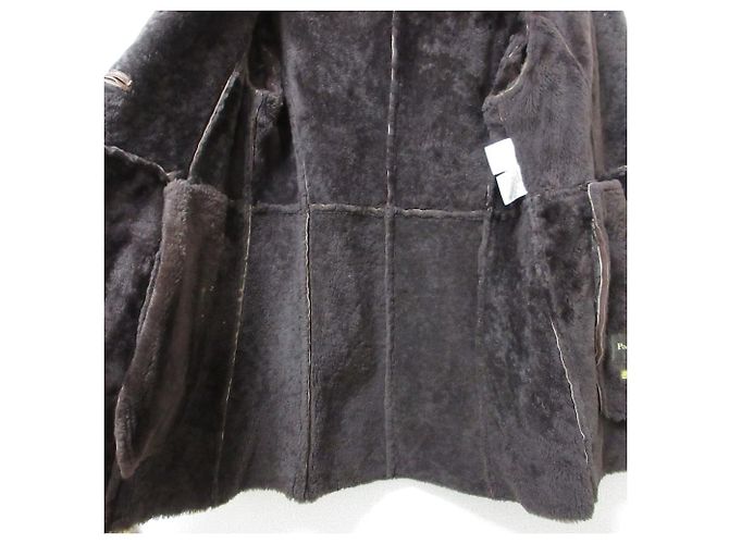 Autre Marque Abrigo de shearling sin nombre oficial Paul Stuart Castaño - vista 4
