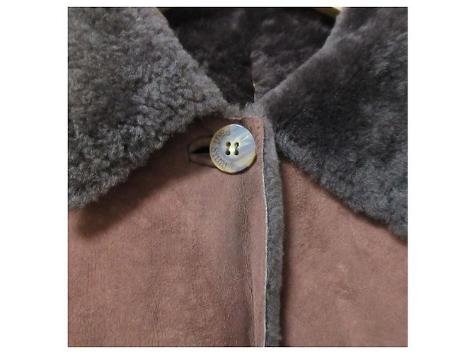 Autre Marque Abrigo de shearling sin nombre oficial Paul Stuart Castaño - vista 5