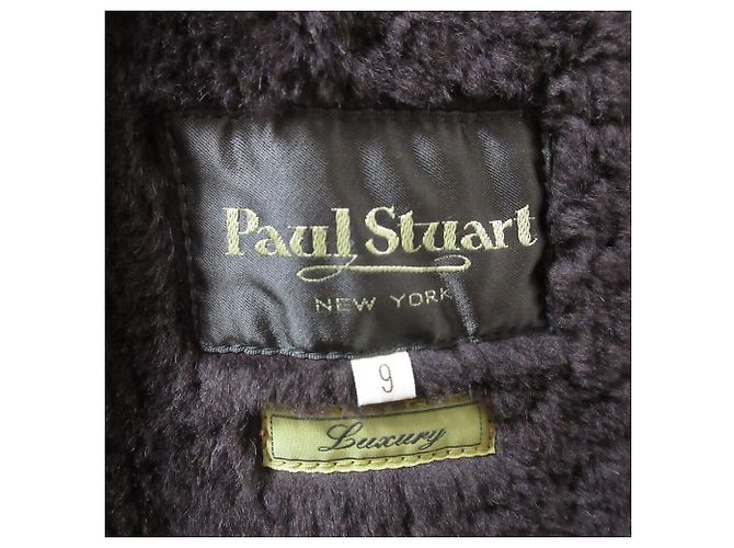 Autre Marque Abrigo de shearling sin nombre oficial Paul Stuart Castaño - vista 6