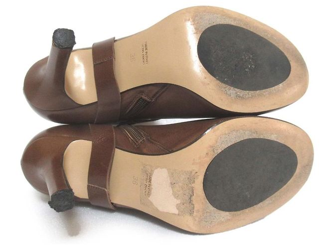 Autre Marque Botines de cuero Pellico Castaño - vista 7