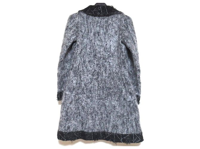 Timeless Abrigo de Mohair y Seda Chanel Castaño Negro - vista 2