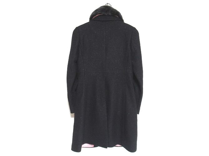 Wollmantel Bijou Button von Kate Spade Schwarz - Ansicht 2