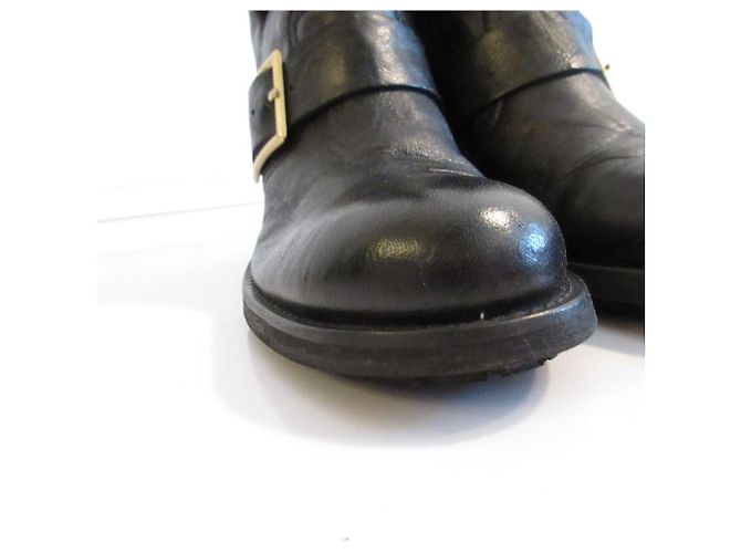 Jimmy Choo Shearling Ingenieurstiefel Schwarz - Ansicht 10