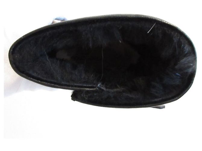 Jimmy Choo Shearling Ingenieurstiefel Schwarz - Ansicht 11