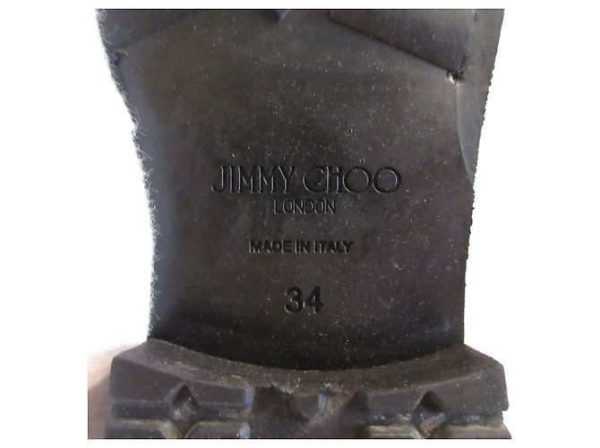Jimmy Choo Shearling Ingenieurstiefel Schwarz - Ansicht 13