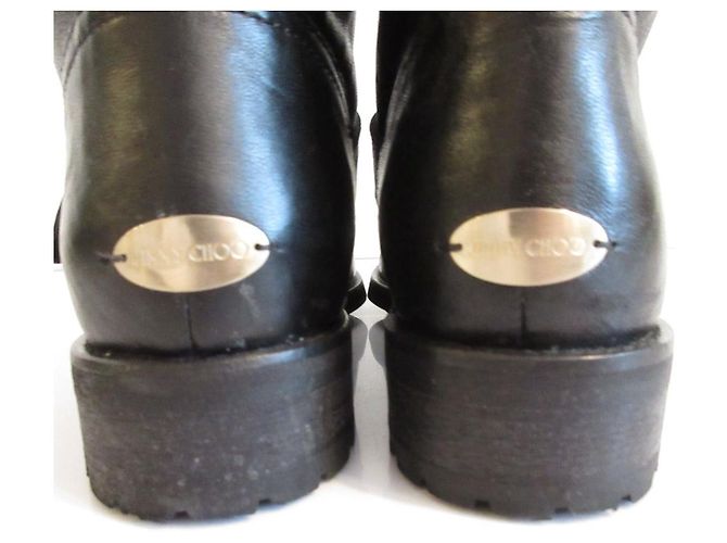 Jimmy Choo Shearling Ingenieurstiefel Schwarz - Ansicht 6