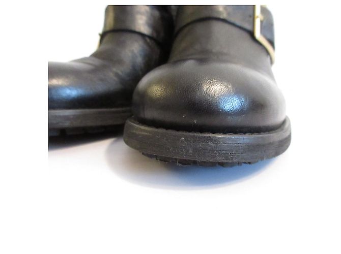 Jimmy Choo Shearling Ingenieurstiefel Schwarz - Ansicht 8