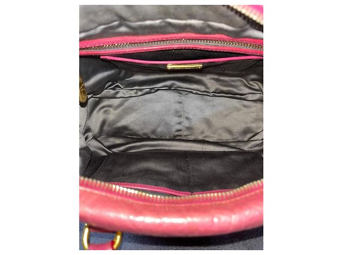 Miu Miu Borsa in pelle arricciata Rosso - vista 10