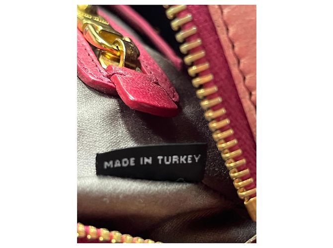 Miu Miu Borsa in pelle arricciata Rosso - vista 13