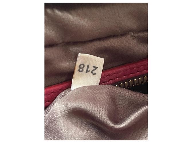 Miu Miu Borsa in pelle arricciata Rosso - vista 14