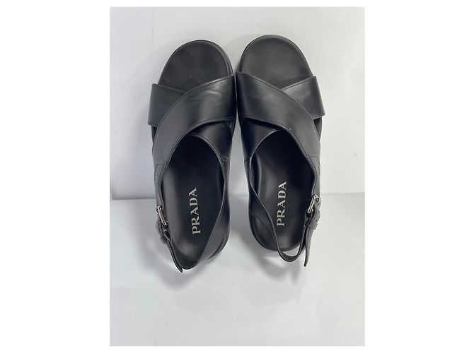 Prada Men Sandals Black - view 6