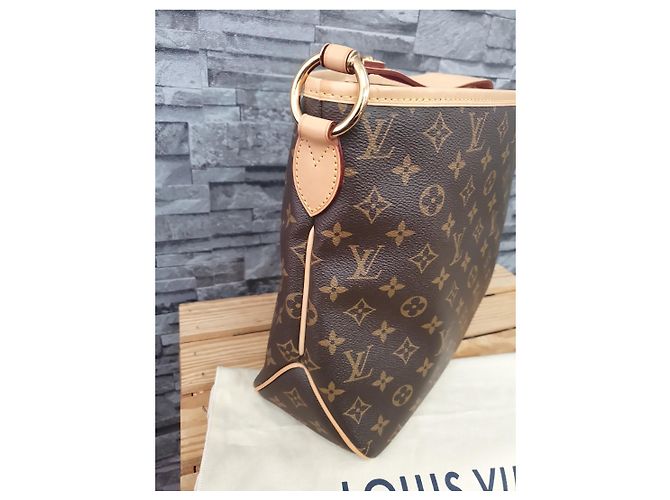 Borsa Louis Vuitton Delightful PM Monogram Pivonie Marrone Rosa - vista 6