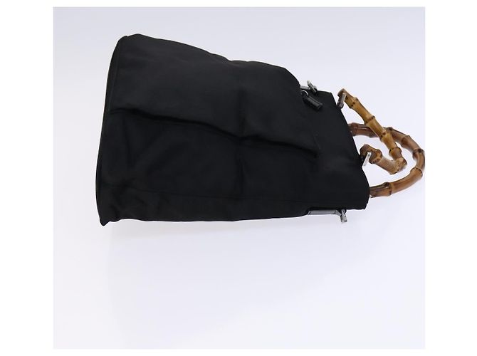 Bamboo Gucci Vintage Nylon mit Bambusgriff Schwarz - Ansicht 3