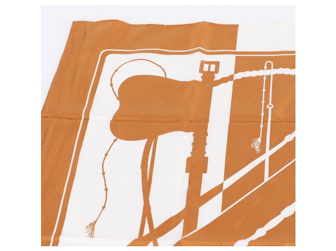 Silk In Hermès Carré 90 Clic Clac Schal Braun - Ansicht 3