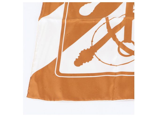 Silk In Hermès Carré 90 Clic Clac Schal Braun - Ansicht 4