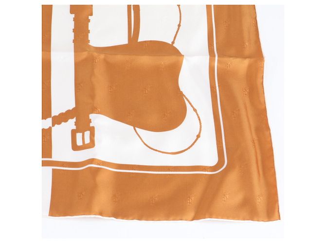 Silk In Hermès Carré 90 Clic Clac Schal Braun - Ansicht 6