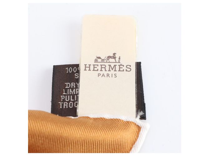 Silk In Hermès Carré 90 Clic Clac Schal Braun - Ansicht 9