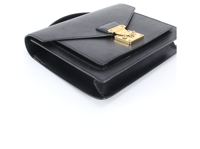 Louis Vuitton Epi Monceau Lederhandtasche Schwarz - Ansicht 4