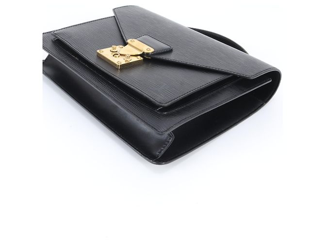 Louis Vuitton Epi Monceau Lederhandtasche Schwarz - Ansicht 5