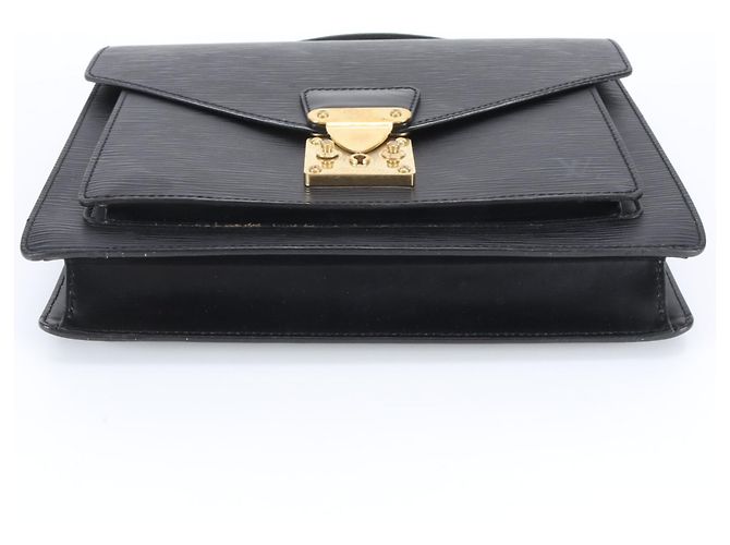 Louis Vuitton Epi Monceau Lederhandtasche Schwarz - Ansicht 6