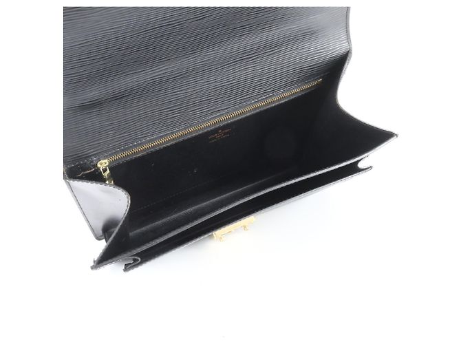 Louis Vuitton Epi Monceau Lederhandtasche Schwarz - Ansicht 7
