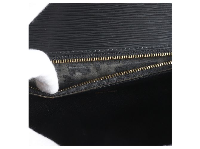 Louis Vuitton Epi Monceau Lederhandtasche Schwarz - Ansicht 8