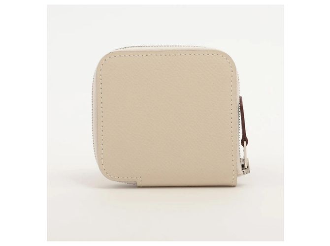 Billetera/monedero de seda Azap Mini de Hermès Beige - vista 2