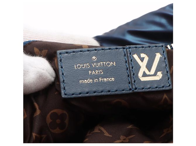 Multi Pochette Pochette Accessori Maxi LV Pillow RFID di Louis Vuitton Argento Blu navy - vista 12