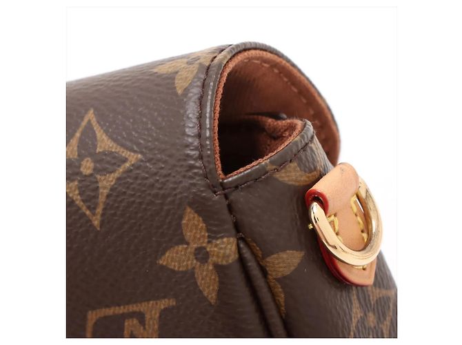 Borsa a spalla 2 in 1 Louis Vuitton Monogram Wallet on Chain Ivy Marrone - vista 15