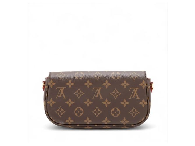 Borsa a spalla 2 in 1 Louis Vuitton Monogram Wallet on Chain Ivy Marrone - vista 2