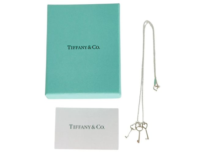 Collana pendente in argento Tiffany & Co. Triple Three-Key Chain - vista 10