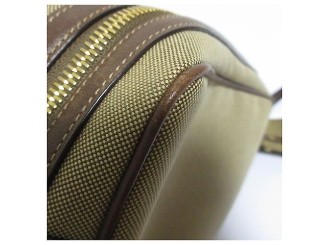 Prada Logo Jacquard Canvas Schultertasche Beige - Ansicht 15