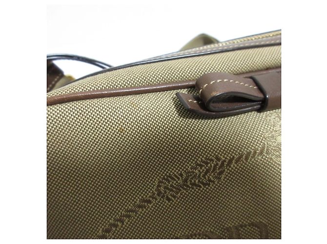 Prada Logo Jacquard Canvas Schultertasche Beige - Ansicht 16