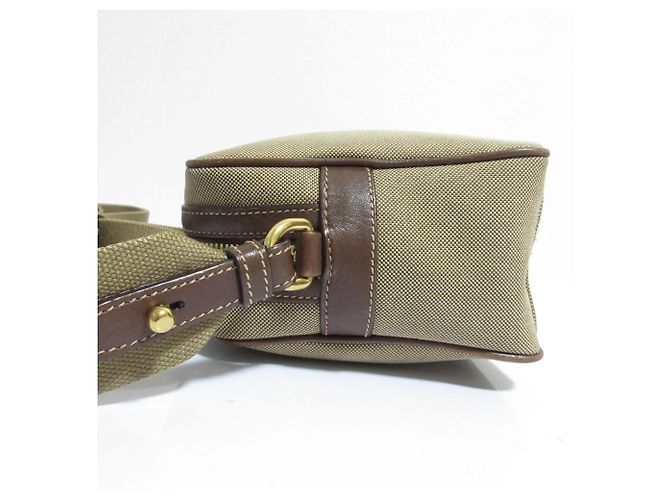 Prada Logo Jacquard Canvas Schultertasche Beige - Ansicht 4
