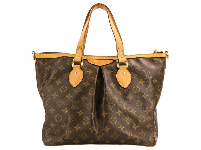 Borsa a Spalla/Tote Monogram Palermo PM Louis Vuitton Marrone - vista 2