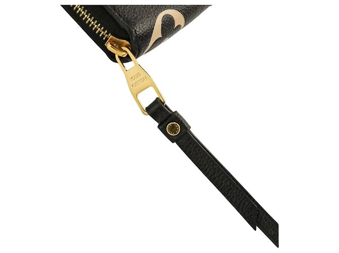 Louis Vuitton Monogram Empreinte Bicolor Zippy Wallet Black Beige - view 8