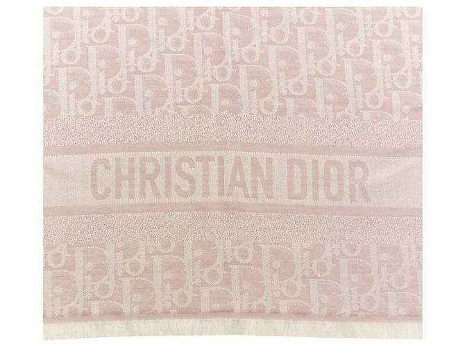 Sciarpa/Stola Grande Obliqua Rosa Christian Dior - vista 3
