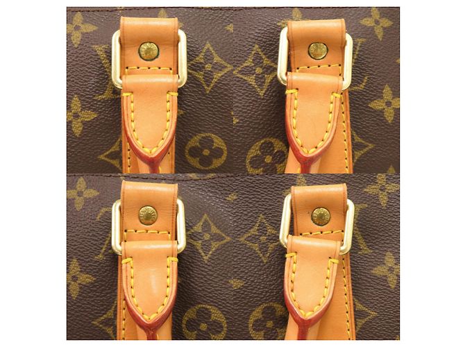 Borsa Boston Keepall Bandoulière 55 Monogram Louis Vuitton Marrone Monogramma - vista 7