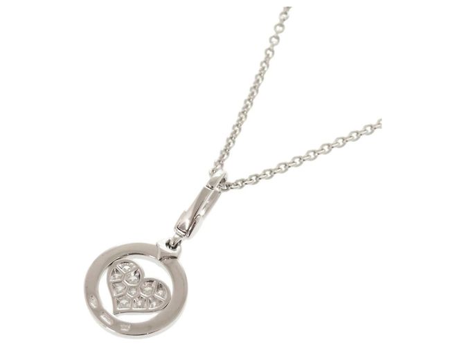 Bulgari Collana Tondo Heart in oro bianco Bvlgari D'oro - vista 2