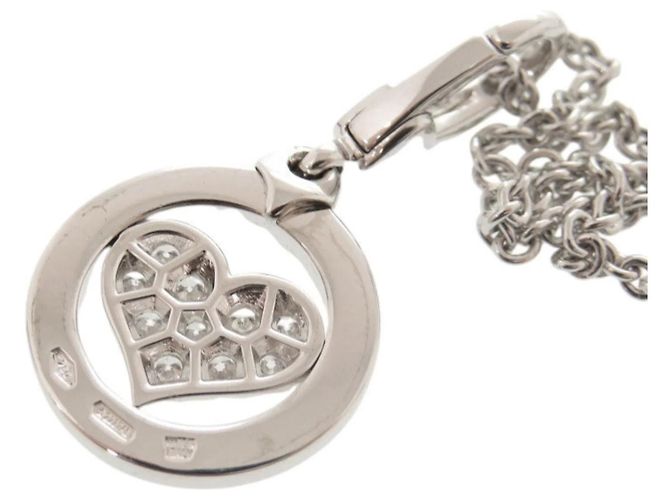 Bulgari Collana Tondo Heart in oro bianco Bvlgari D'oro - vista 7