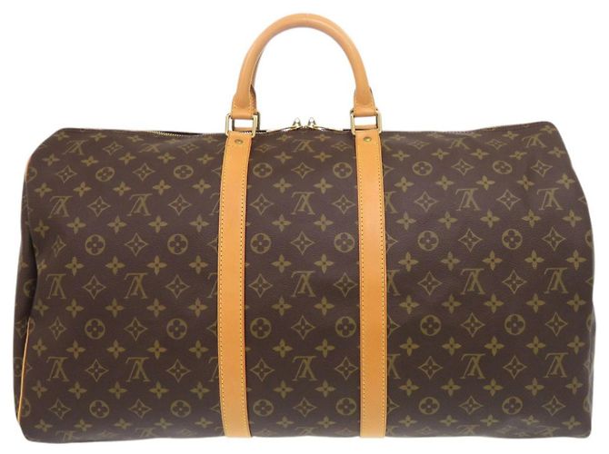 Louis Vuitton Keepall 55 Monogram Boston Bag Brown - view 2