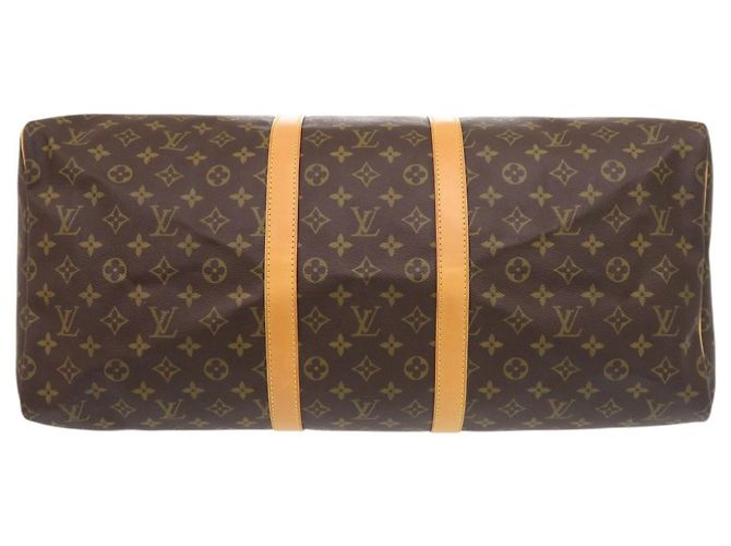 Louis Vuitton Keepall 55 Monogram Boston Bag Brown - view 3