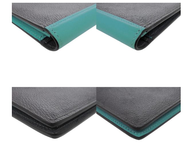 Portafoglio Lungo Brazza NM di Louis Vuitton Marrone Nero Turchese Monogramma - vista 4