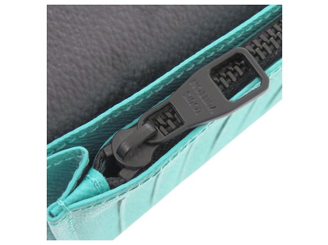 Portafoglio Lungo Brazza NM di Louis Vuitton Marrone Nero Turchese Monogramma - vista 8