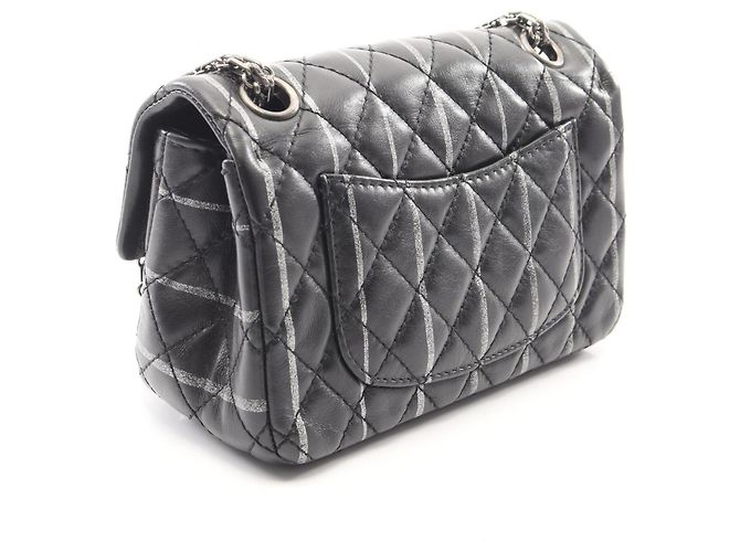 Borsa Chanel 2.55 Mini Matelassé Nero - vista 2