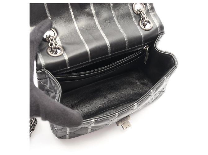Borsa Chanel 2.55 Mini Matelassé Nero - vista 3