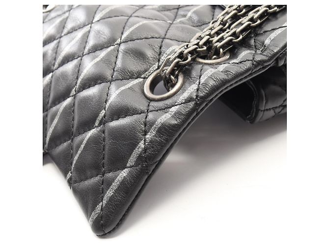 Borsa Chanel 2.55 Mini Matelassé Nero - vista 8
